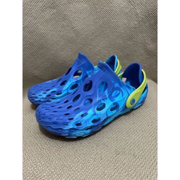 Merrell Kids Hydro Moc Water Shoes Youth Size 7 Blue and Green - Picture 1 of 8